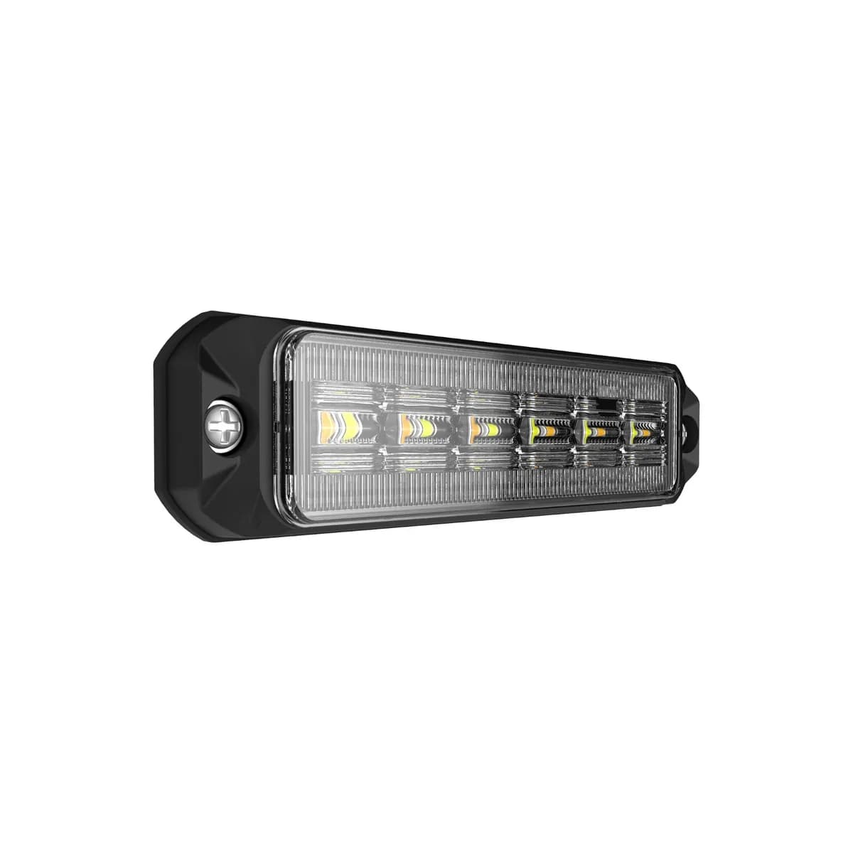 4in Builtbright 4 Slim Bar Strobe Surface Mnt Strobe Work Light Amber/Blue (1ea)
