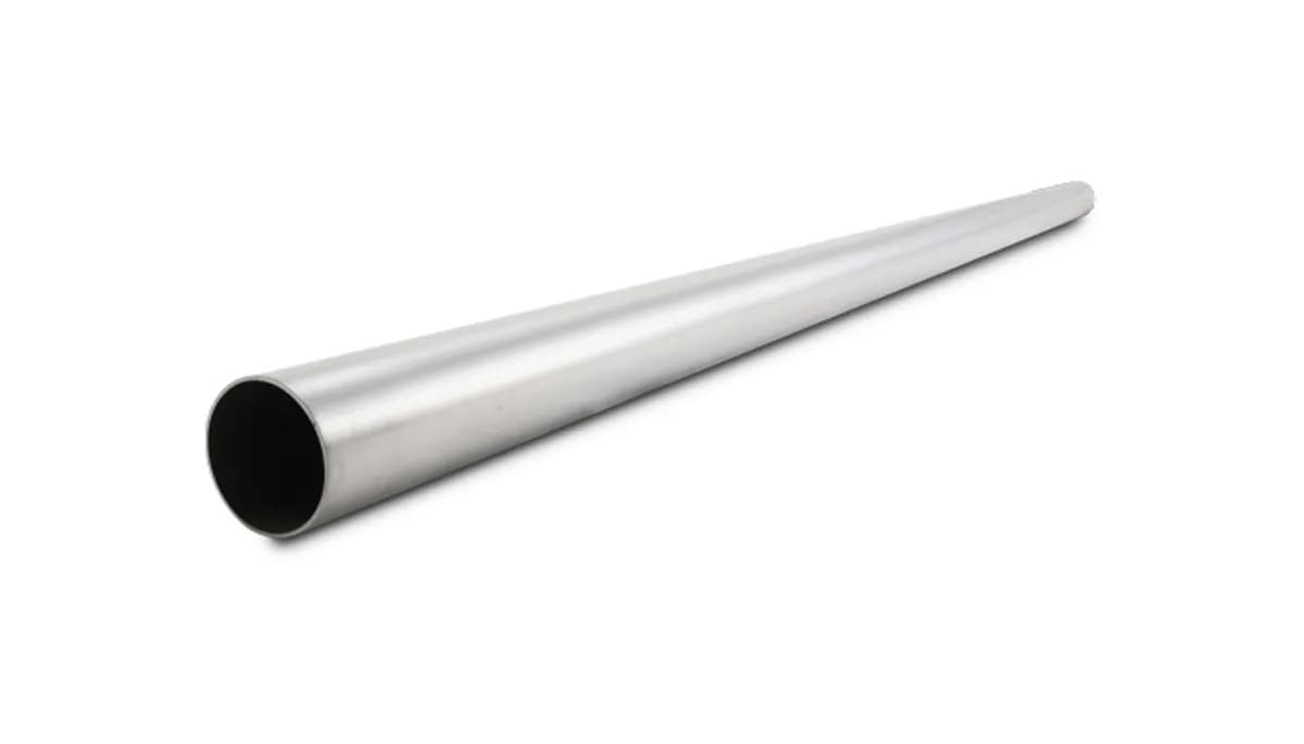 Straight Stainless Steel Tubing; 3 in. OD; 5 ft. Length; 0.065 in. Wall Thickness; 304 Stainless Steel; Brushed;