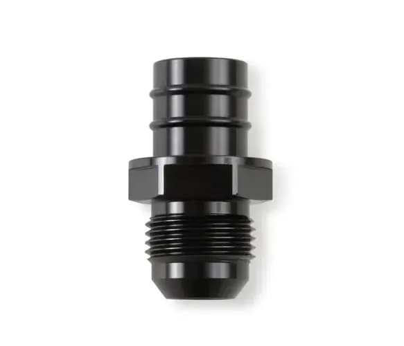 Earl's GM LS PCV Fitting -10 AN Male Black Anodized Finish - Fits Many GM OE Valve Covers w/ 3/4" ID on Grommet