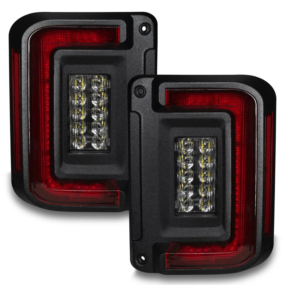 V2 | 2007-2017 Jeep Wrangler JK Flush Mount LED Tail Lights | Low-Profile Trail Protection
