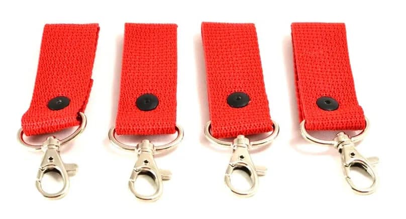 Steinjäger Red Key Chain Fobs 4 pack