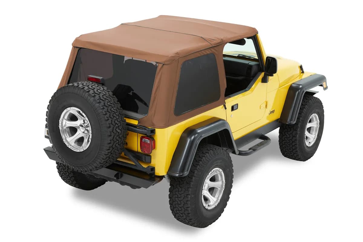 Spice Trektop NX Trektop NX Complete Replacement Soft Top Jeep 97-06 Wrangler; Except Unlimited; No doors included; Tinted side and rear windows