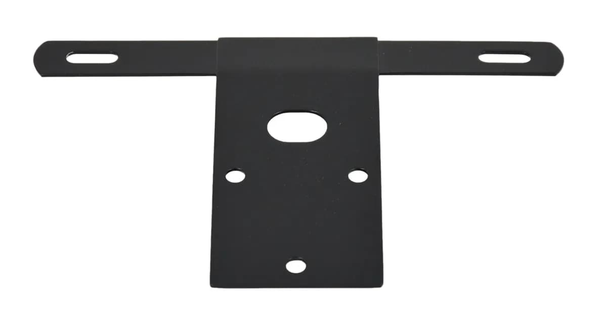 Steinjäger Exterior Accessories CJ-5 1976-1983 License Plate Brackets Rear Black Powder Coated Stainless
