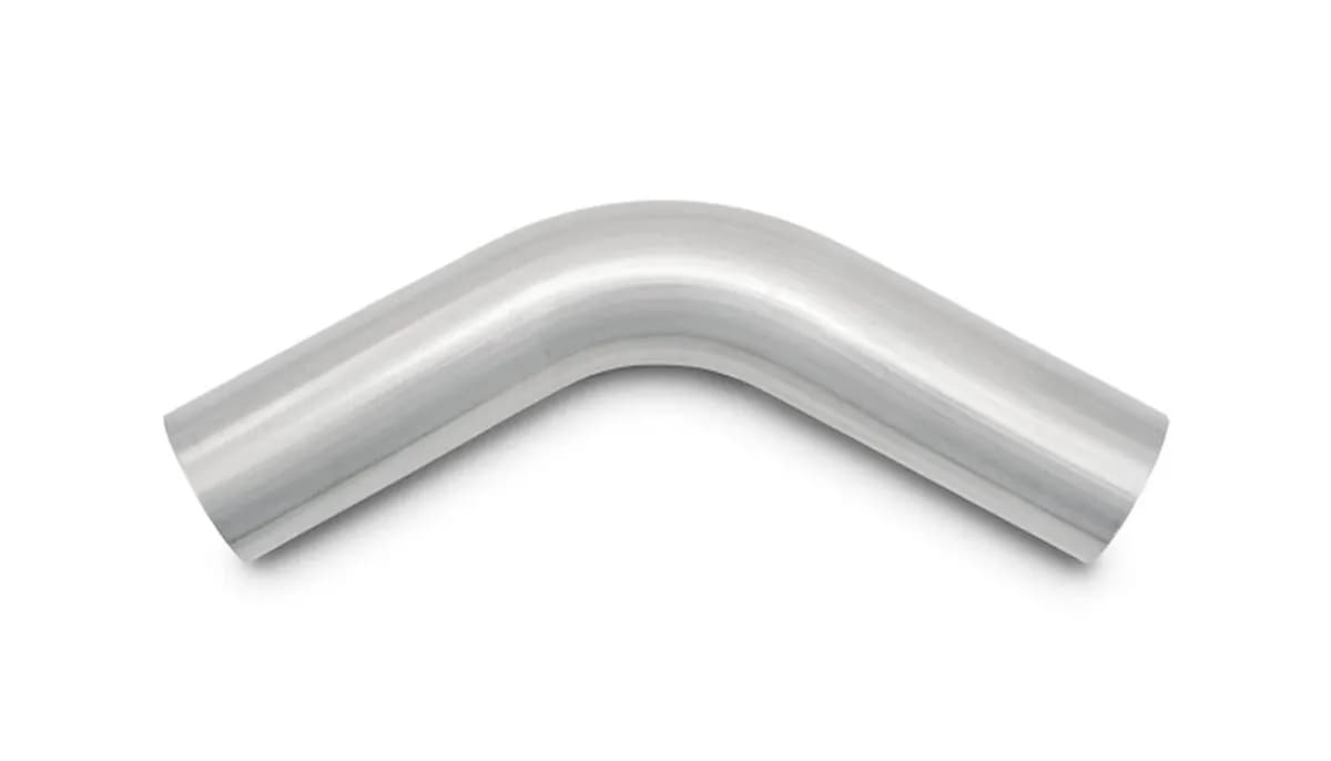 60 Degree Stainless Steel Bend; 2.25 in. Tube OD; 3.375 in. Centerline Radius; 6 in. Leg Length From Tangent;