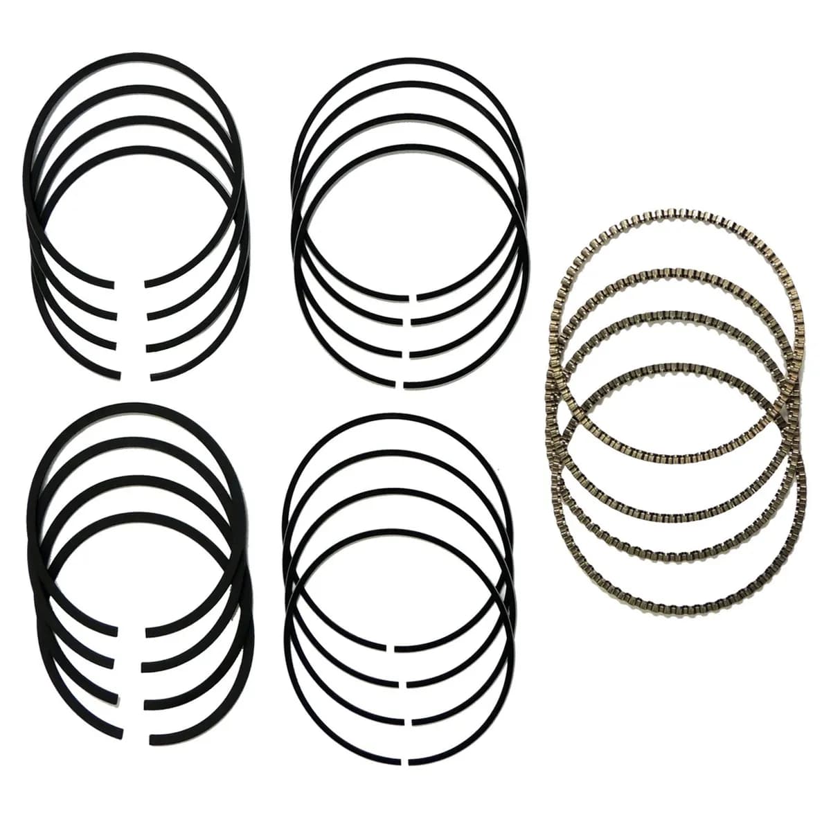 2003-2005 Liberty KJ w/ 2.4L engine; Set includes rings for 4 pistons. 2003-2006 Wrangler TJ w/ 2.4L engine; Set includes rings for 4 pistons.