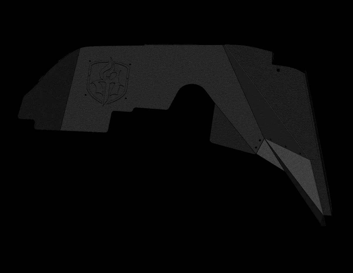 1824 Wrangler/20c Gladiator Stealth Front Fender Liners Texture Black