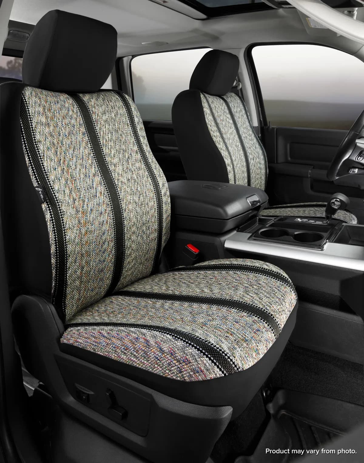 FIA TR49-80 BLACK TR40 Series - Wrangler Saddleblanket Custom Fit Front Seat Cover - Black