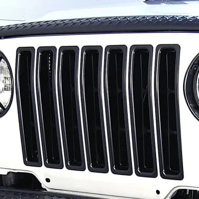 Grille Inserts Black Trim 9706 Jeep Wrangler/Unlimited