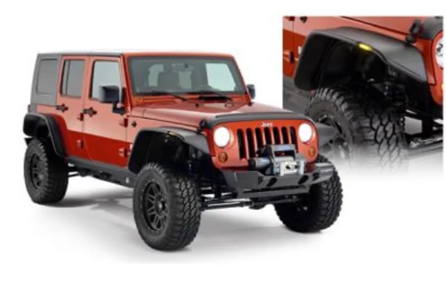 0718 Wrangler Fits 4door Sport Utility Models Only ff Flat Style 4pc