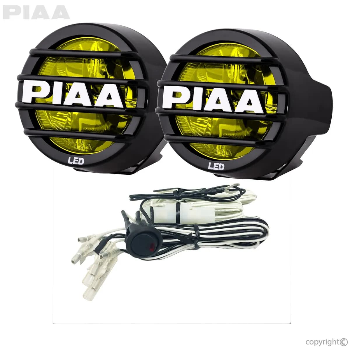 LP530 LED Fog Light Kit; 2 LEDs/8W Each; 3.5 in.; Yellow; Ion; SAE Compliant;