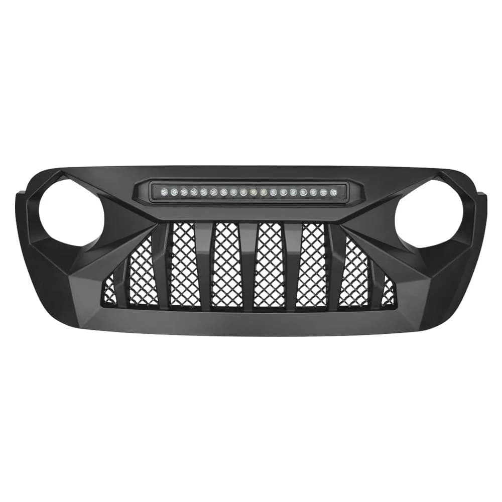 Demon Grille W/ LED Off-Road Lights For 18+ Wrangler JL & Gladiator JT W/O TrailCam (ETA Late August)