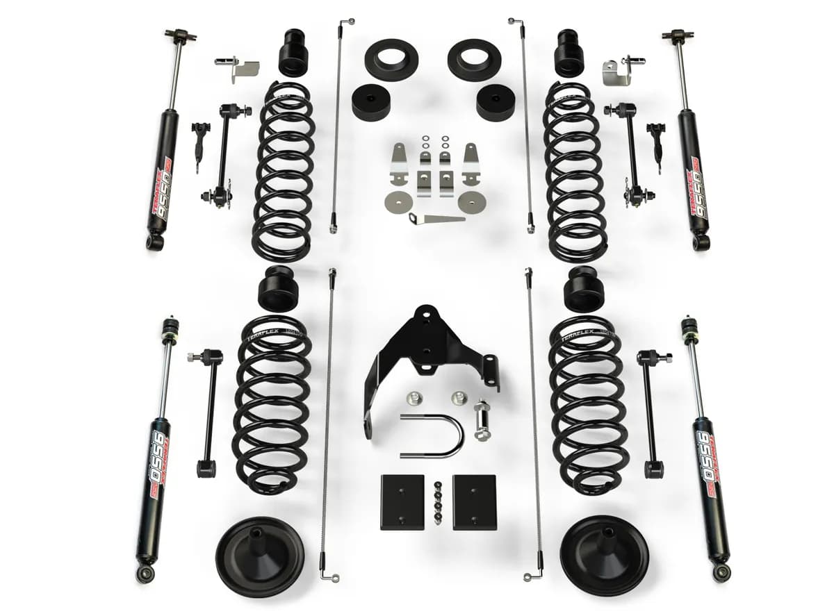 Teraflex 4in Coil Spring Base Lift Kit & 9550 VSS Twin-Tube Shocks - JK 4dr