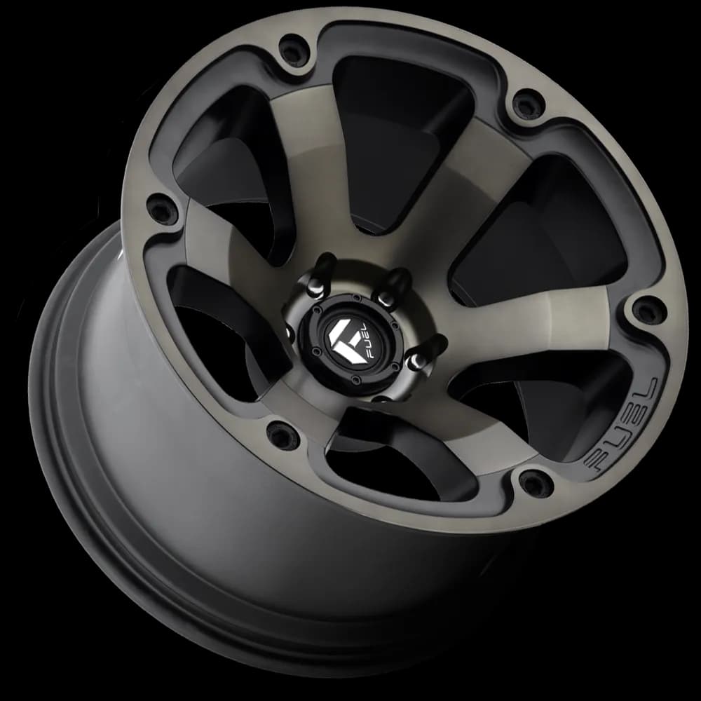 Aluminum Wheels 17X9 Beast D564 6 On 139.7 Matte Black/Machined Dark Tint 108 Bore 1 Offset 6 Spoke Fuel Off Road Wheels