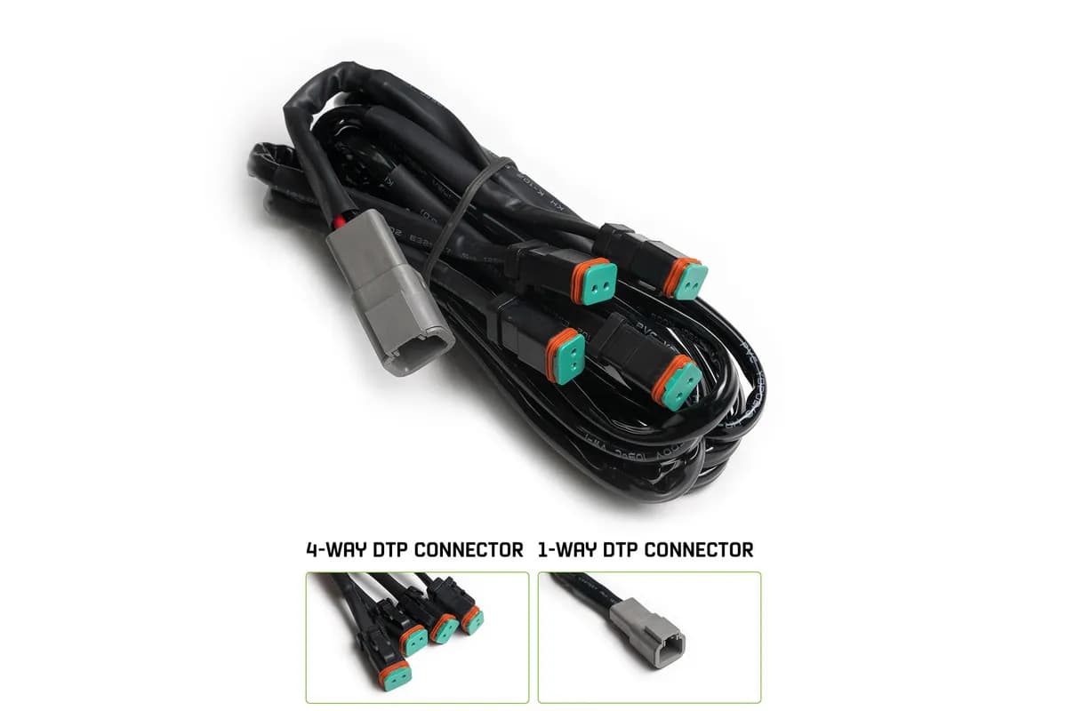 DV8 Offroad 4-Way 1-DTP to 4-DTP Plug Harness