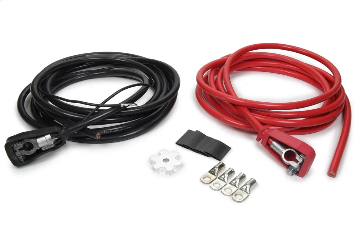American Autowire Universal 1 gauge battery cable kit. Includes lugs and crimp tool - Battery Cable Kit - Trunk Mount, Top Post