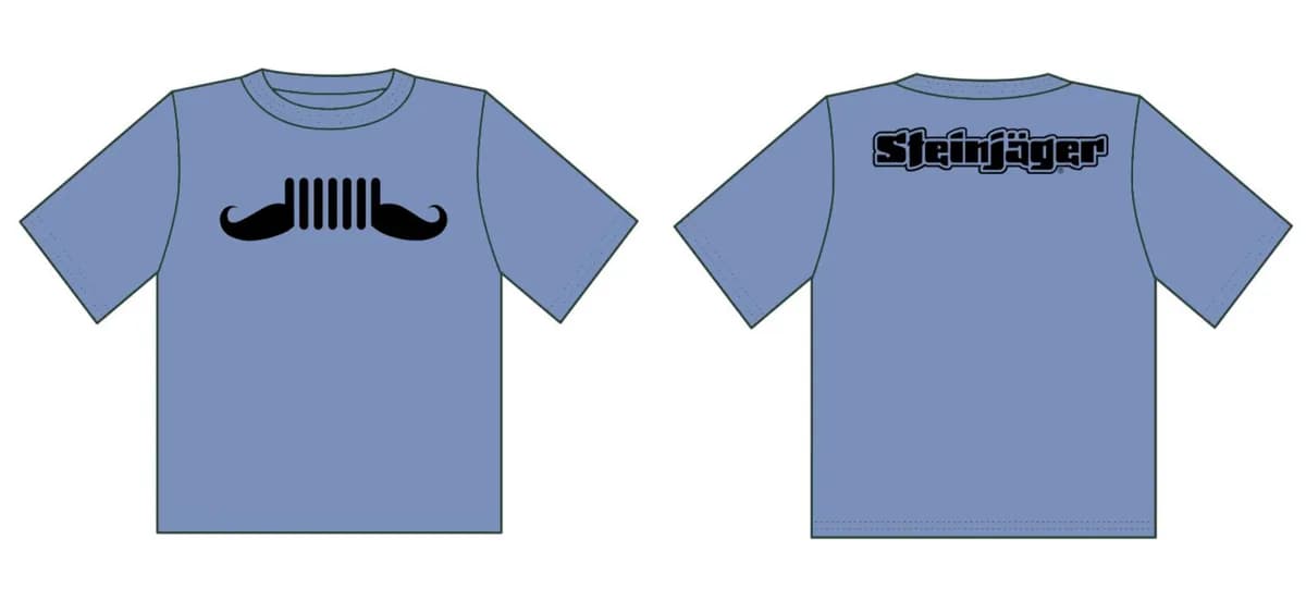 Steinjäger Indigo Blue Shirts The Stache Size M