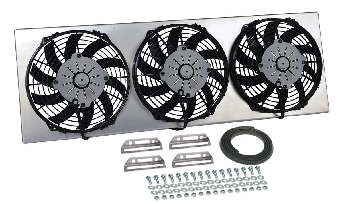 Derale 16839 Powerpack - High Output Triple 9 Electric RAD Fan/Aluminum Shroud Kit
