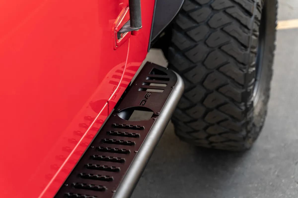 DV8 Offroad SRJK-08 4-Door Jeep Wrangler JK OE Plus Side Steps