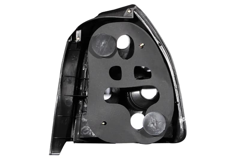 Tail Light Assembly; Clear Lens; Black Housing; Pair;