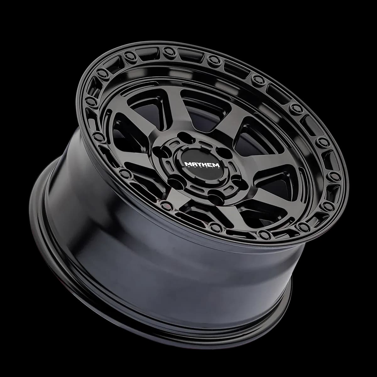 Mayhem Offroad Wheels Ridgeline 8306 MB 17x8.5 Black -6 Off Set 6 Lug 4.51 BSM 106.1 Bore Cast Aluminum
