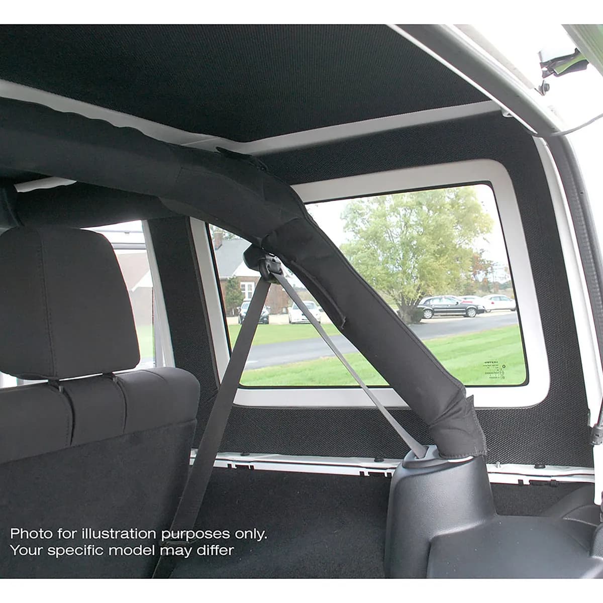 DEI Sound Deadening Window Kit Jeep Wrangler Sound Deadening Rear Side Window - 2011-up - 2-Dr - Bla