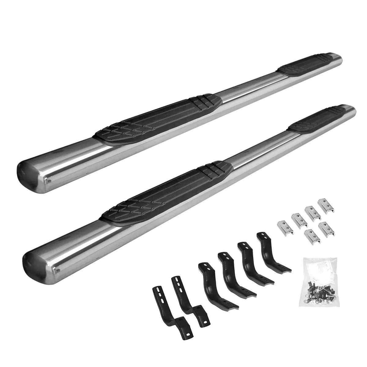 4in OE Xtreme - Complete kit Sidesteps + Brackets 2001 2006 Chevrolet Silverado 1500 1500HD 2500HD 3500HD