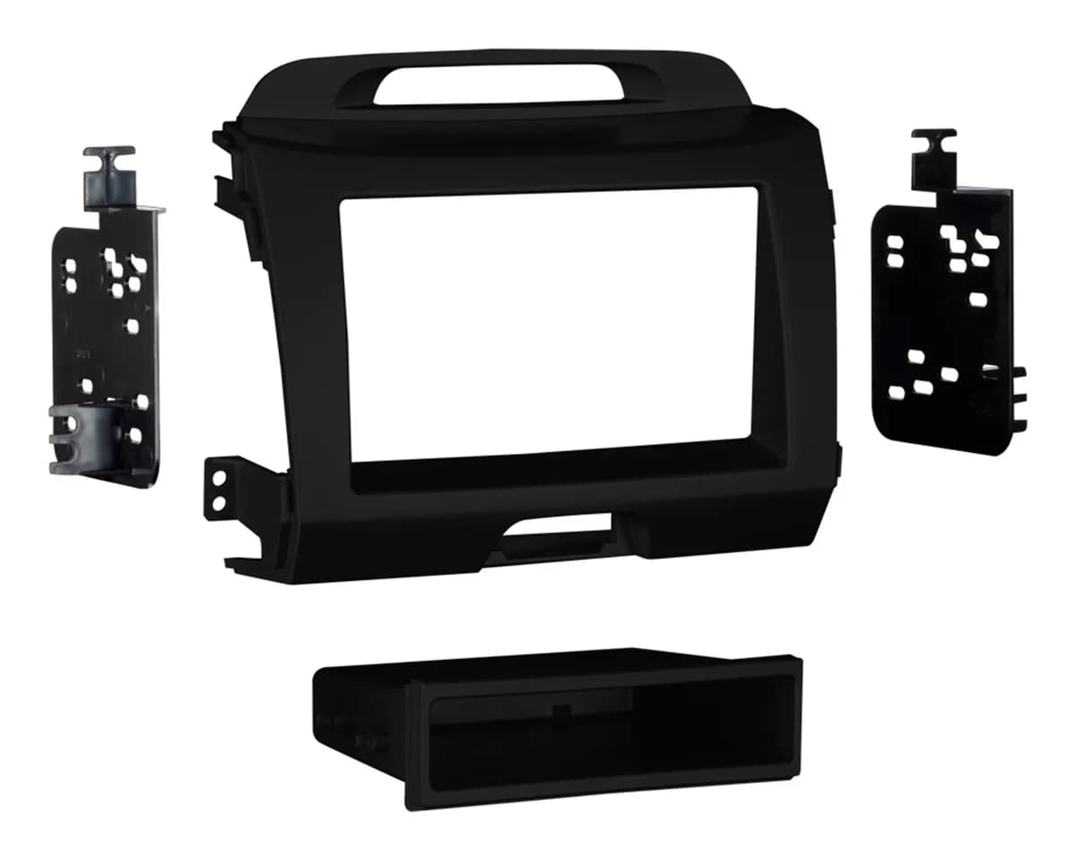 TURBOKits; Radio Installation Kit; Incl. Instructions/Hardware; For DIN; Charcoal;
