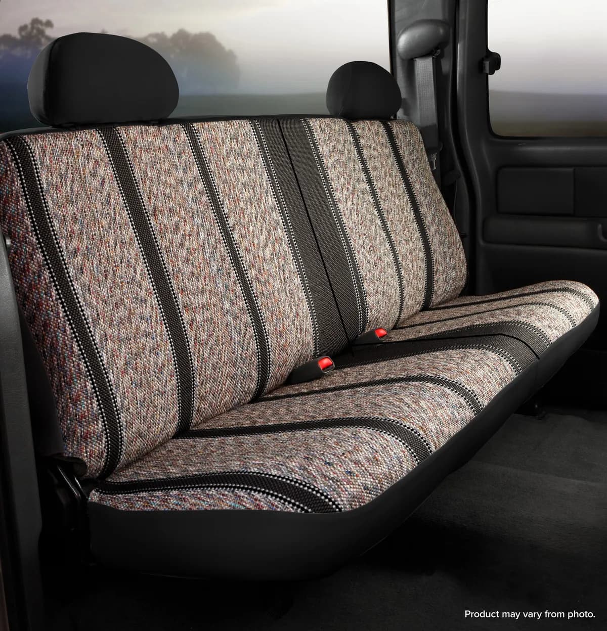 FIA TR45-13 BLACK TR40 Series - Wrangler Saddleblanket Custom Fit Rear Seat Cover - Black
