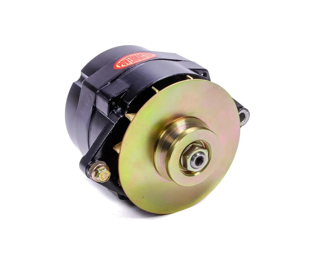 Alternator; 12si; 150 Amp; 100 Idle; 1 Groove V Type; Baffle; Black;
