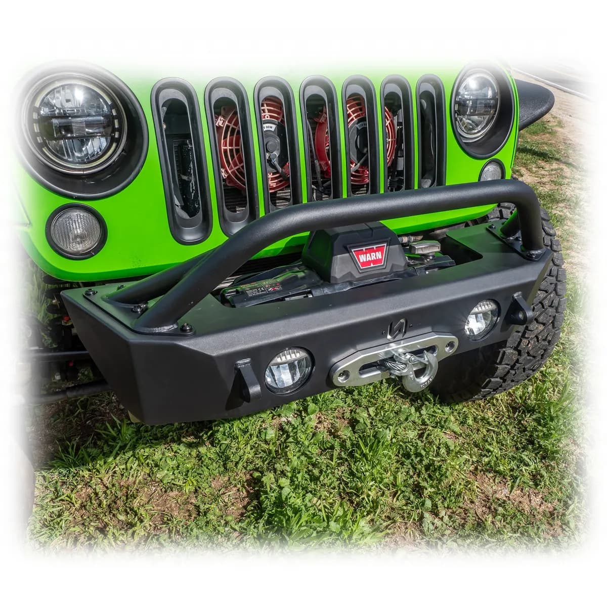 Jeep JK/JL/JT Front Bumper with Skid Plate & Recessed Winch Mount | 2007โ2025