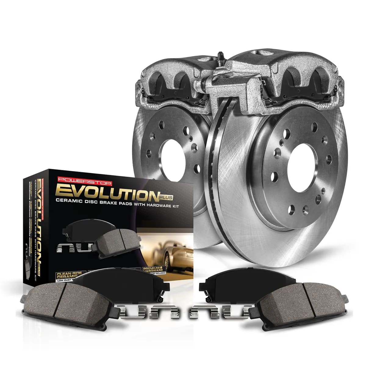 Z17 Direct Replacement Kit: Rotors; Ceramic Pads; Calipers