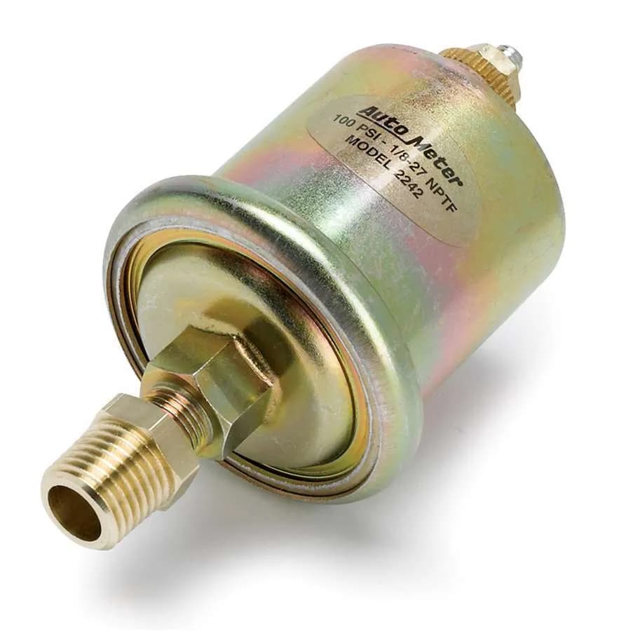 Autometer 2242 Sensor, Oil Pressure, 0-100psi, 1/8 Npt Male, For Short Sweep Elec.