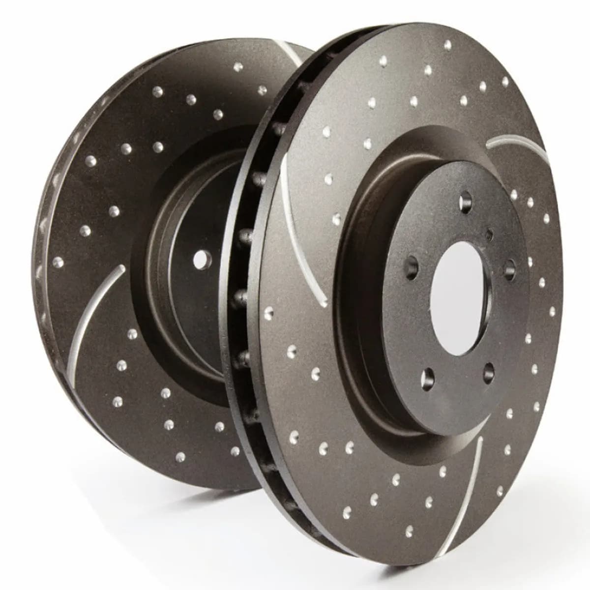 3GD Series Sport Slotted Rotor Set; Rear; For FMSI Pad No. D2169; Vented; 6 Bolt Holes; 375mm Dia.; 53.4mm Height; 22mm Thick; 78.4mm Center Hole Dia.;
