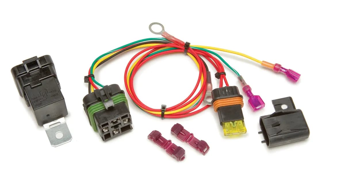 High Beam Headlight Relay Kit; Incl. Heavy Duty Weatherproof 40 Amp Relay; Weatherproof Relay Base w/Wire Harness; Crimp Terminals; Mounting Hardware;