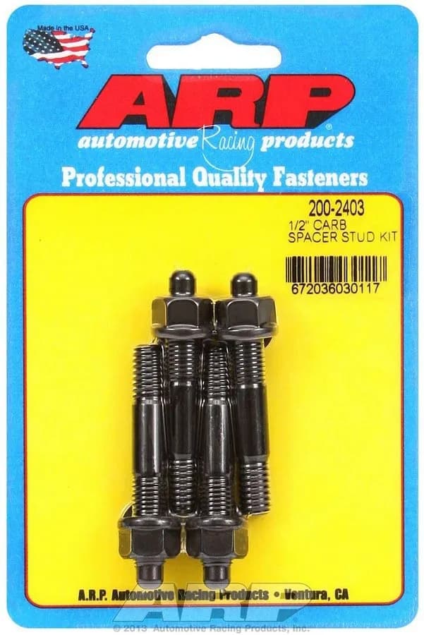 1/2in Carburetor Spacer Stud Kit 2.225in Oal