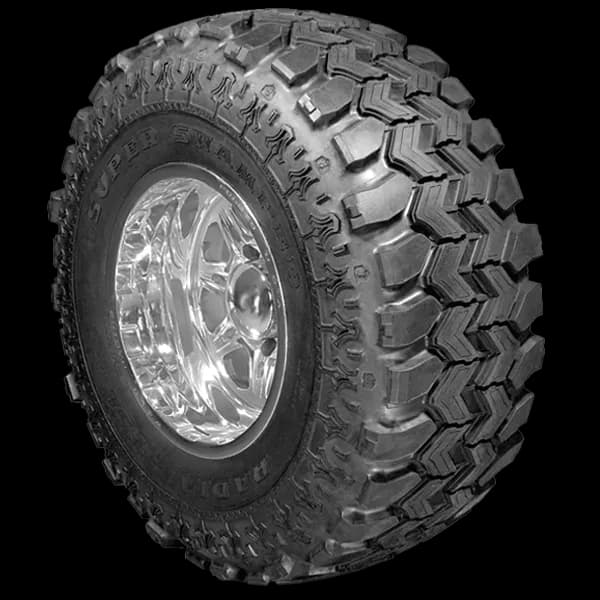 27x9.50r14lt 6 Ply Black Sidewall Super Swamper Radial/Tsl Ssr Series