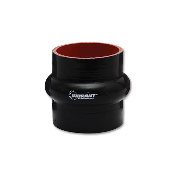 Hump Hose Coupler; 2 in. ID; 3 in. Length; 67 PSI Maximum Operating Pressure; 0.2 in. Wall Thickness; Black;