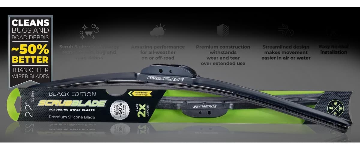 Scrubblade - 22 550mm Black Edition Silicone Wiper Blade - PB2200