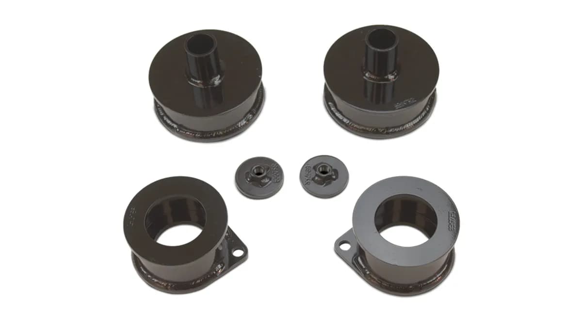 Coil Spacer Rear Leveling Kit; 2 in.; Powdercoat Finish; Black; Steel; [AWSL];