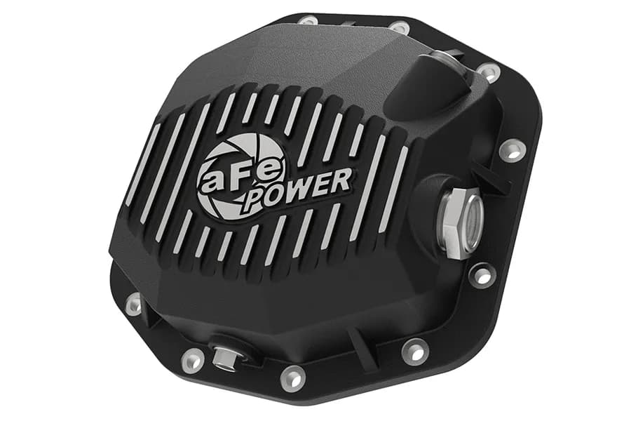 AFE Power Street Series Rear Dana 44 Differential Cover Black w/ Machined Fins - JL