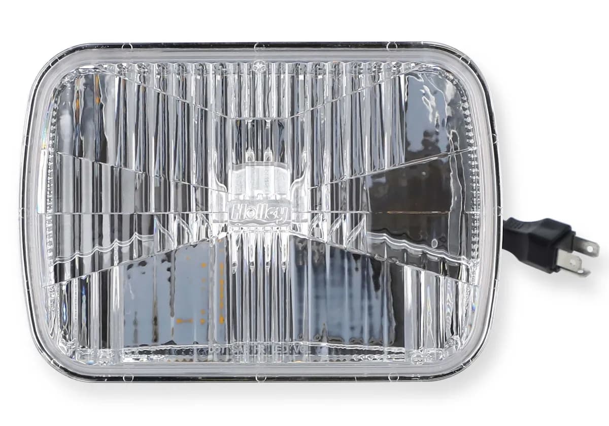 Retrobright LED Headlight 5x7 Rectangle Modern White Lens
