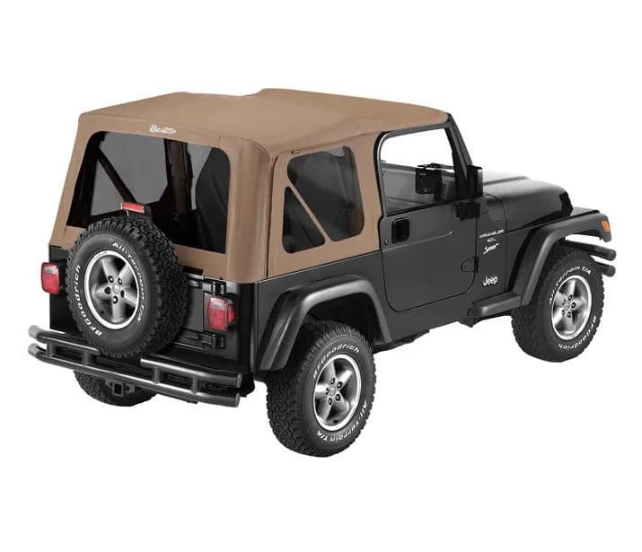 Spice Supertop NX Supertop NX Complete Replacement Soft Top Jeep 97-06 Wrangler; Except Unlimited; No doors included; Tinted side and rear windows