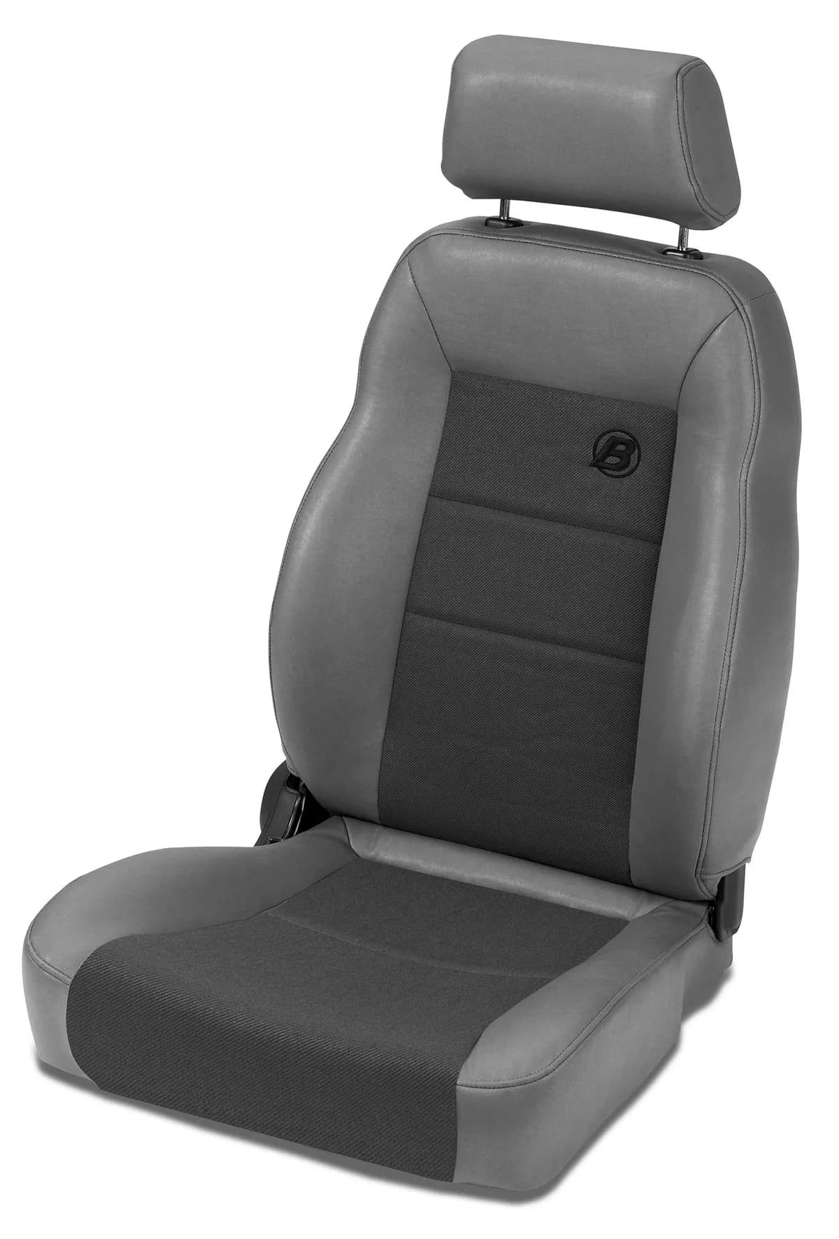 Charcoal/Gray Trailmax II Seats Trailmax II Pro Seat, Passenger Side, Front, Center Fabric Insert Jeep 76-06 Cj7 & Wrangler; 97-02 Req. Adapter 51256; 03-06 Req. Adapter 51245 Drvr/51248 Psngr