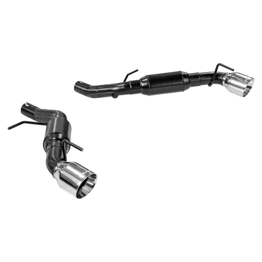 2016 Chevrolet Camaro LT, 2.0L, L4, Axle-back, Outlaw Mufflers, Mandrel Bent 2.5in. 16g Tubing, 4in. Polished Stainless Tips, DOR, American Thunder, 409S Stainless Steel, Except W/ Performance Exhaust Option (Quad Tip)