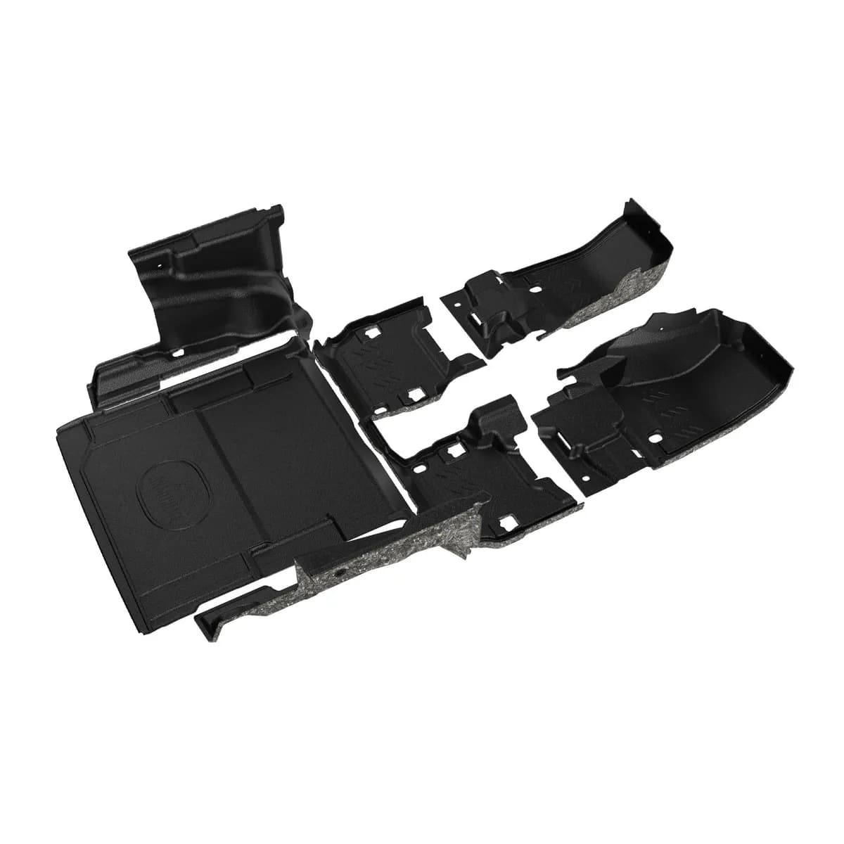 18-23 JL 2DR full vehicle kit front and rear flooring cargo mat wheelhouse covers mesa smoke