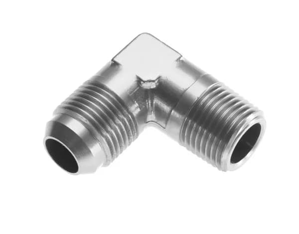 06 90 Degree Male Adapter to 02 (1/8) Npt Male Clear