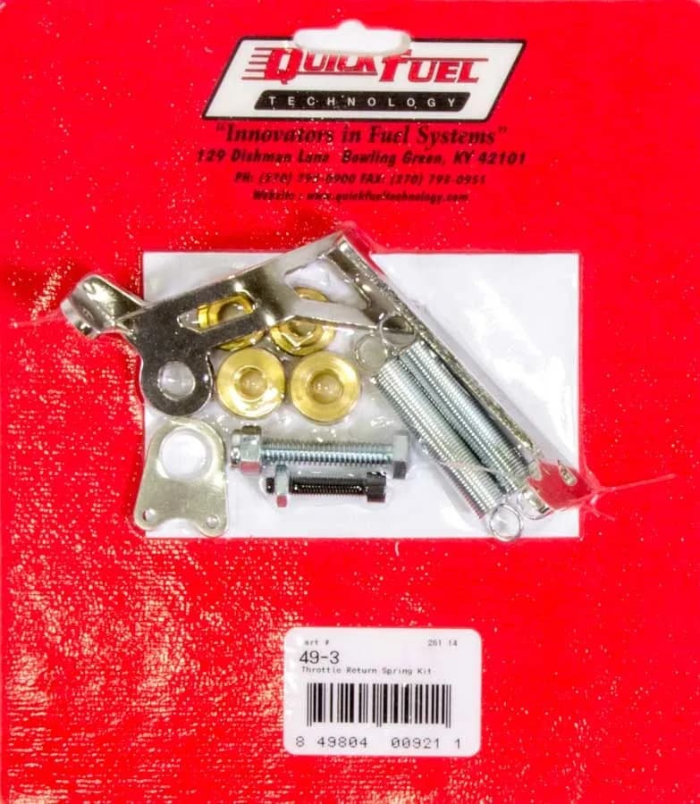 Throttle Return Spring Kit For Square Flange 4 Bbl Carburetors