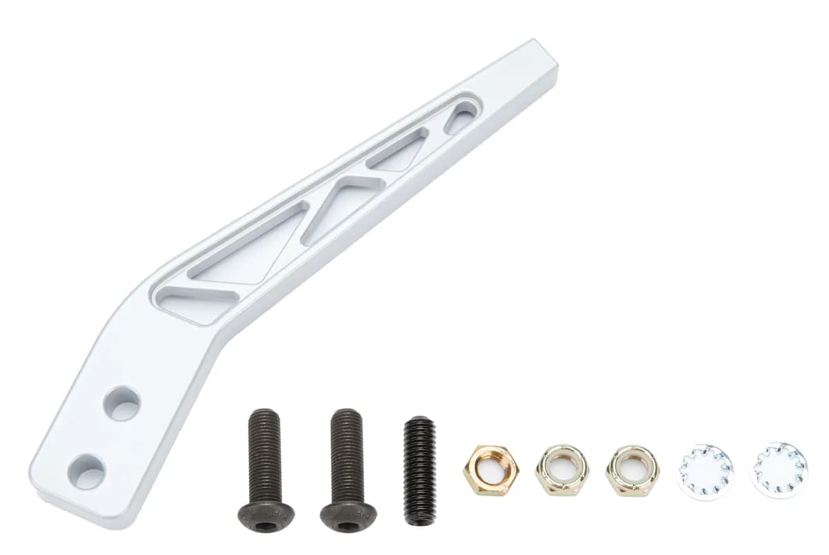 Shifter Lever; Manual; 8 in.; Hurst; Tremec; TKO-500; TKO-600; T-56; w/2 Bolt Flange; Gray Powder;