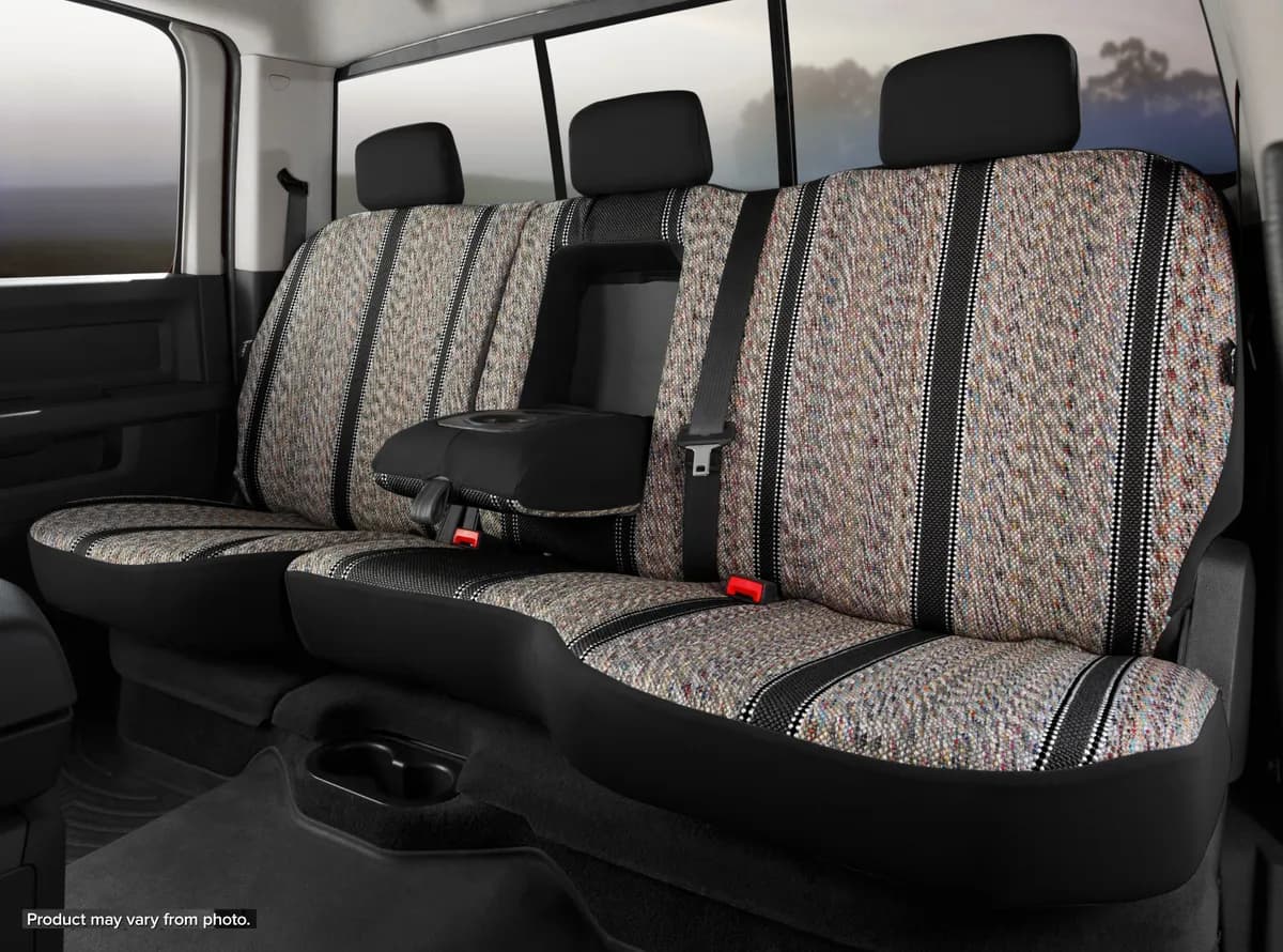 FIA TR45-30 BLACK TR40 Series - Wrangler Saddleblanket Custom Fit Rear Seat Cover - Black