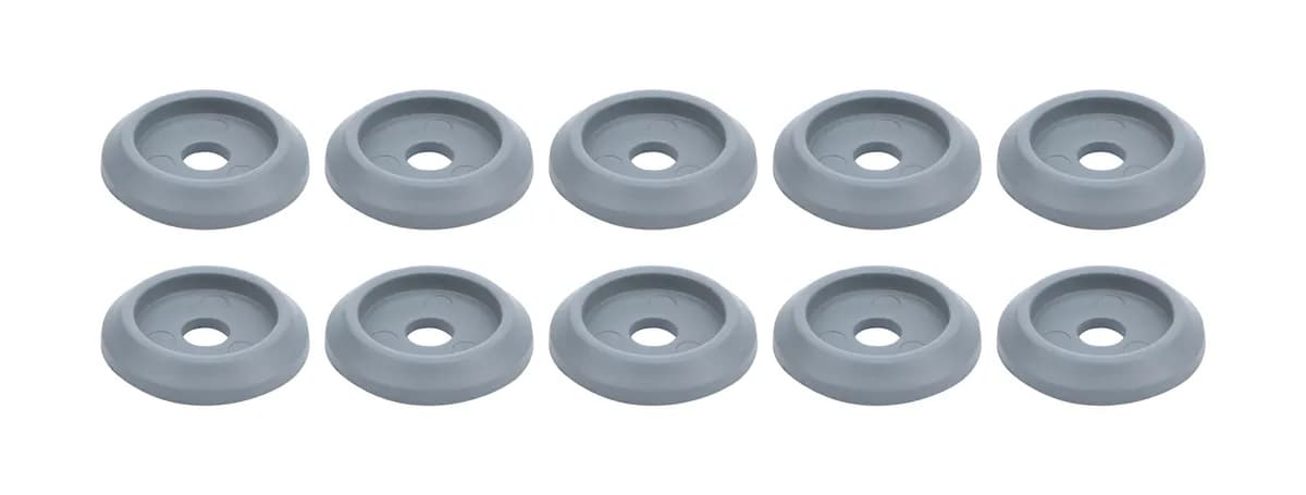 Body Bolt Washer Plastic Silver 10pk